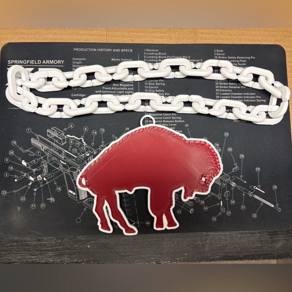 Buffalo Bills 3D pendant